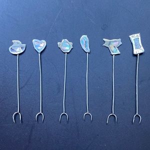 Sterling Nacre Canapé Forks